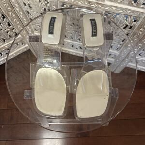 Vintage Y2K BAKERS Wicked Women’s Size 9 Clear PVC Slip On Mules w/Block Heel